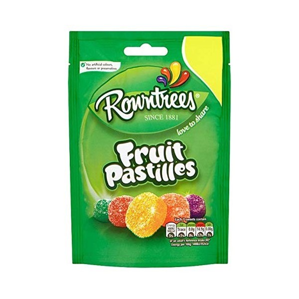 Pastilles aux fruits Rowntree - 120 g - Lot de 6