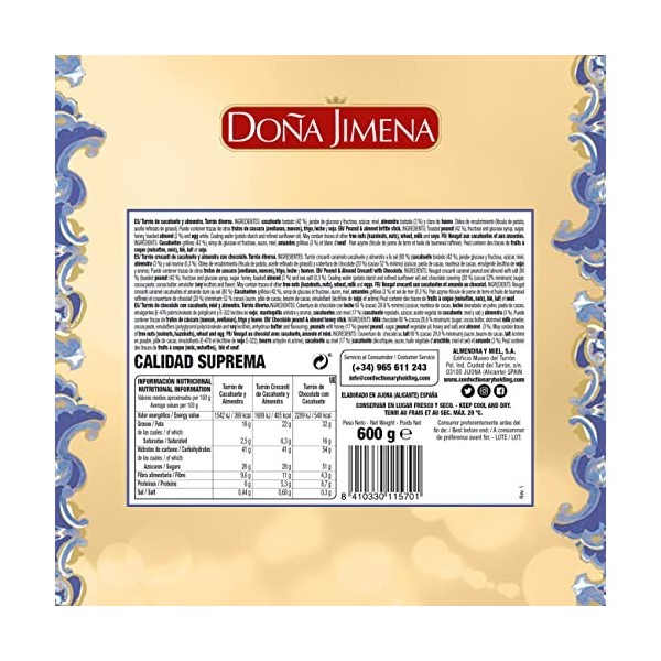 Doña Jimena Assortiment de Bâtonnets de Touron 1 Unité