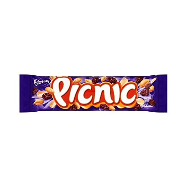 Cadbury - Barre chocolatée Picnic - lot de 12 barres de 48 g