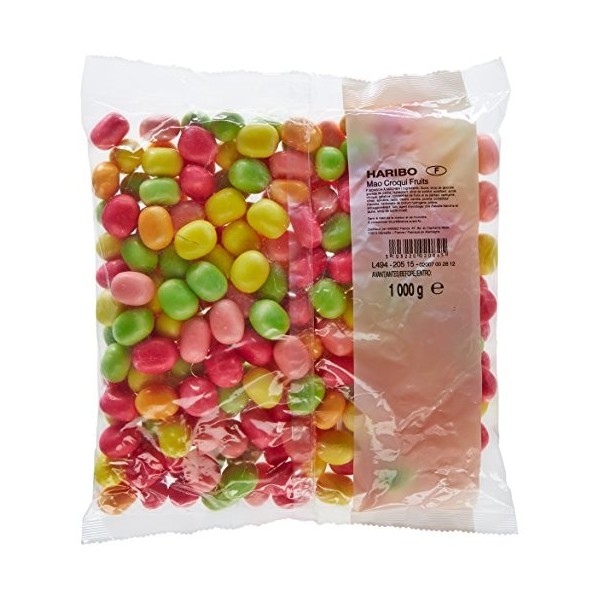 Haribo Bonbon Gélifié Mao Croqui Fruits 1 kg - Lot de 2