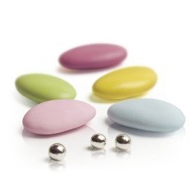 Dragées au chocolat fin Princesse JAUNE - 1 kg soit plus de 300 dragées