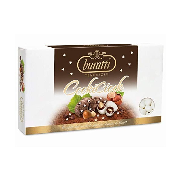 Buratti Confetti Dragées à lamande Recouverte de Chocolat Tendresses goût Cook Ciock 1 Kg