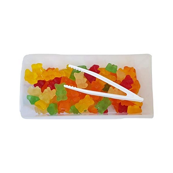 Lot de 4 boîtes de bonbons Jelly Sweets pour enfants - Crocodiles, ours, lèvres et crânes - 200 g - Idéal pour les moments de