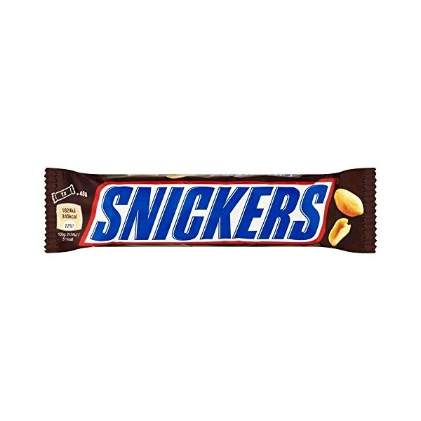 Snickers - Barre chocolatée - lot de 12 barres de 48 g