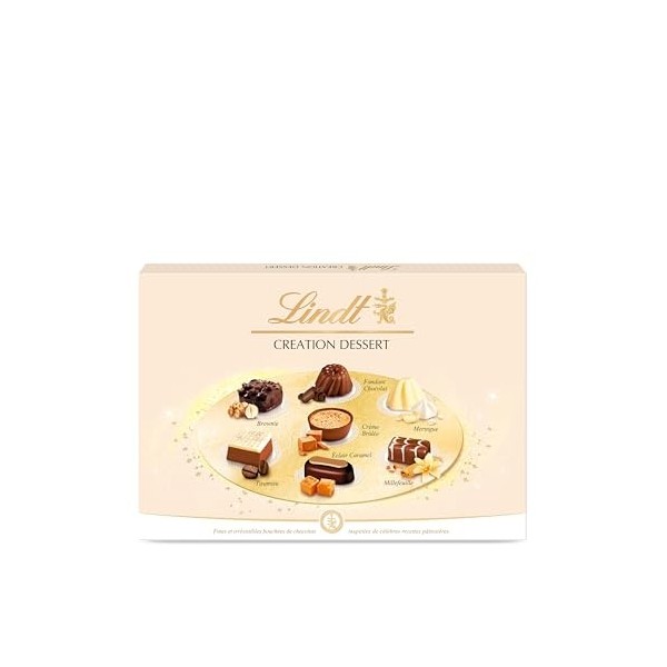 Lindt Création Dessert Boîte de Chocolats Suisses, Édition de Noël, 451g