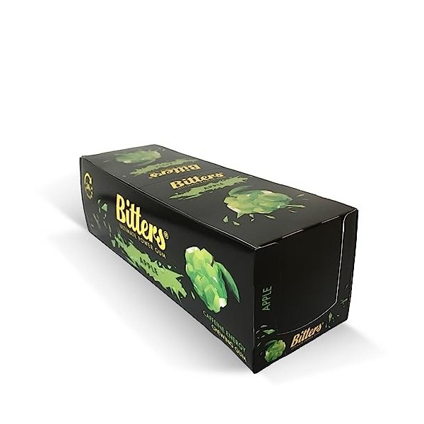 Bitters Chewing-gum Energisant à la Caféine et Taurine | Energy Chewing Gum with Caffeine and Taurine | 30 Paquet, 30 x 13,5 
