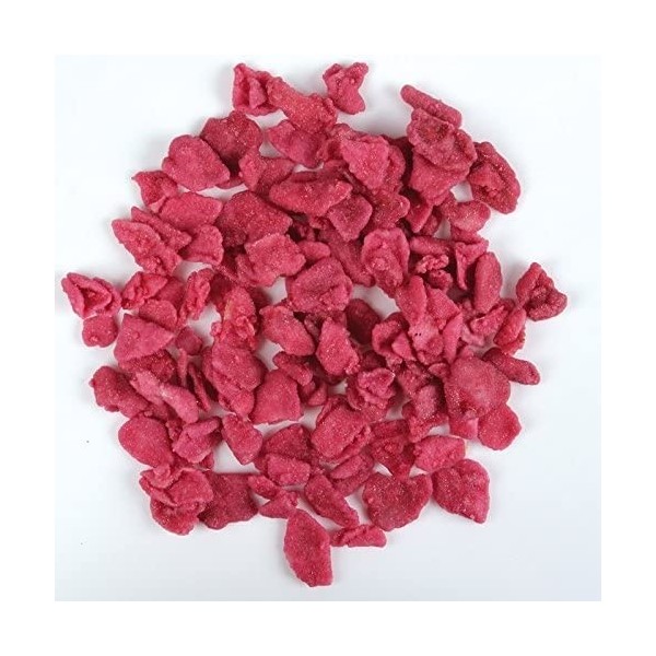 Roses cristallisées - Sachet de 100g - Véritables pétales de rose rouge - fabrication artisanale française