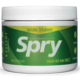 Xlear - Spry Chewing Gum with Xylitol Spearmint - 100 Piece s 