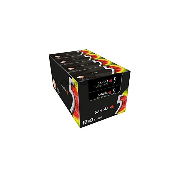 Wrigleys Five Chewing-Gum saveur de pastèque en dagrées. Pack 16 de 8 cubes