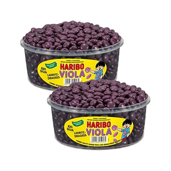Haribo Viola, Lot de 2, caoutchouc – Babyours – Vin en caoutchouc, Fruit en caoutchouc