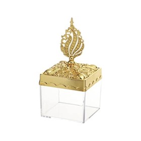 Oyrcvweuy Lot de 12 boîtes à bonbons carrées multifonctions en plastique transparent pour mariage, anniversaire, Nouvel An, d