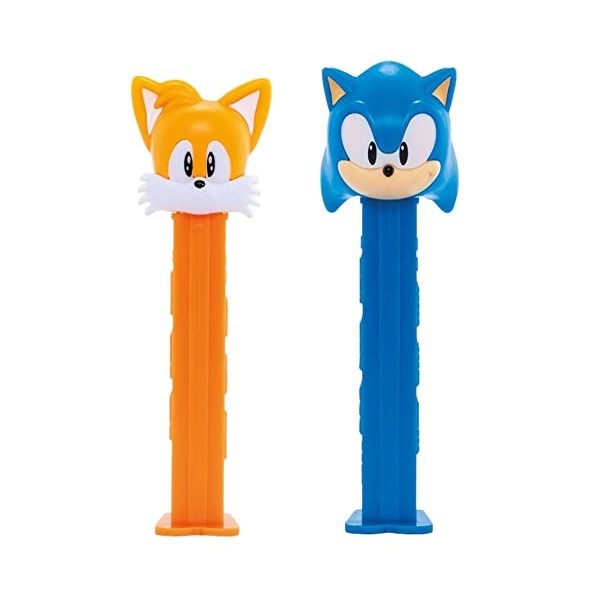 PEZ Sonic Distributeur de bonbons – Sonic le hérisson et les queues le renard – Distributeurs PEZ avec recharges de bonbons P