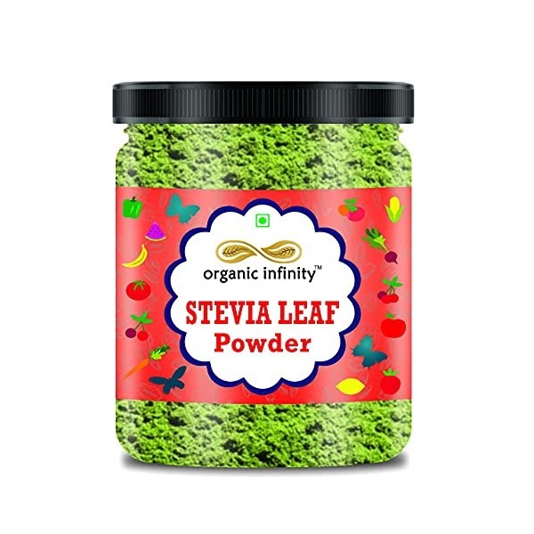 Green Velly Organic Infinity Stevia leaf powder - 100 GM By Organic Infinity