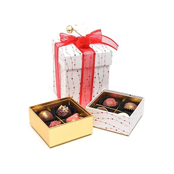 Christmas box of belgian truffles 140 Grs