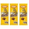 M&Ms Peanut Lot de 3 tablettes au chocolat au lait avec mini m&ms et cacahuètes croustillantes 165 g