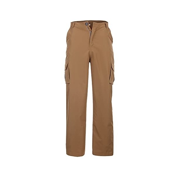 MILAX Pantalon de travail cargo léger pour homme avec poches en coton extensible décontracté - Coupe ajustée - Coupe ample - 