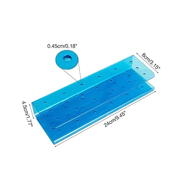 Présentoir à sucettes 19 trous en forme de S en polypropylène pour sucettes, bonbons, chocolats, sucettes, sucettes, etc