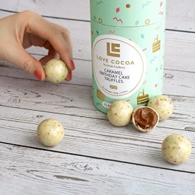 Love Cocoa Gâteau danniversaire Truffes au chocolat au caramel - 150g