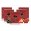 Pépites de Fruits à la Fraise Enrobées de Chocolat au Lait 36%, Pralines aux Fruits et au Chocolat - 60g lot de 5 pièces 