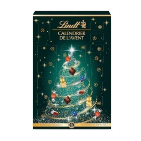 Lindt - Calendrier de lAvent - Assortiment de Chocolats au Lait, Noirs et Blancs - Idéal pour Noël, 221 g