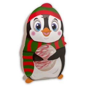 Lot de 4 paquets cadeaux de Noël avec mini cannes à sucre rouge et blanc à rayures avec goût fraise, décoration de Noël 4 x 5