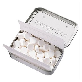 Barkleys Grey Candy Anis. Pack de 6 canettes. Chaque boîte contient 50 grammes de dragées danis. Sans dérivés du lait, glute