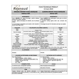 DRAGÉES AMANDES AVOLA MYOSOTIS 500G BLEU