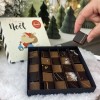 Coffret de chocolat 100% praliné | moulage de noël | Chocolat Noel artisanal Chocodic 25 chocolats 