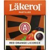 Cloetta Lakerol Red Orange Licorice pastilles 10 Des boites of 25g