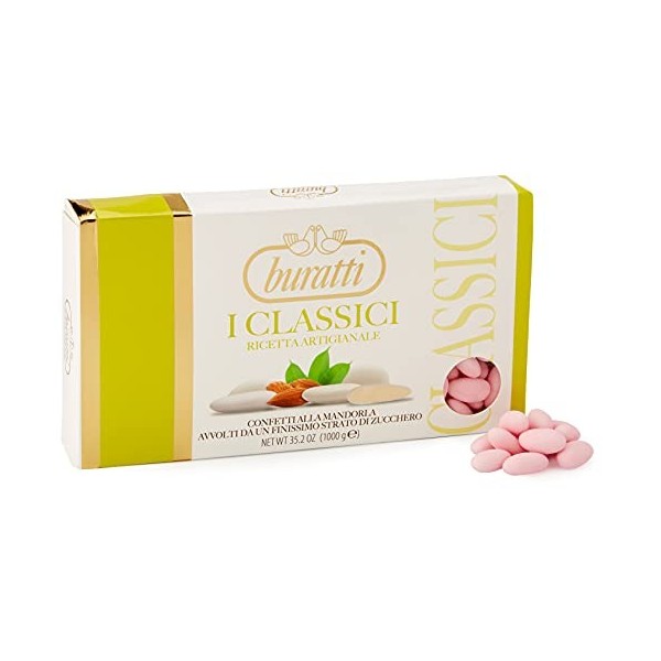 Buratti Confetti Dragées à lamande Recouverte de Chocolat Tendresses goût Vanille 1 Kg