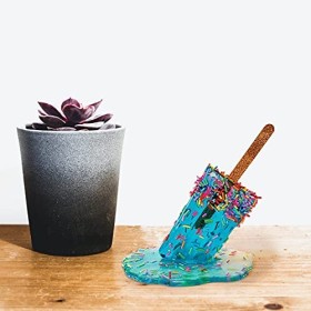 NxN424 Sucette artisanale en résine fondue