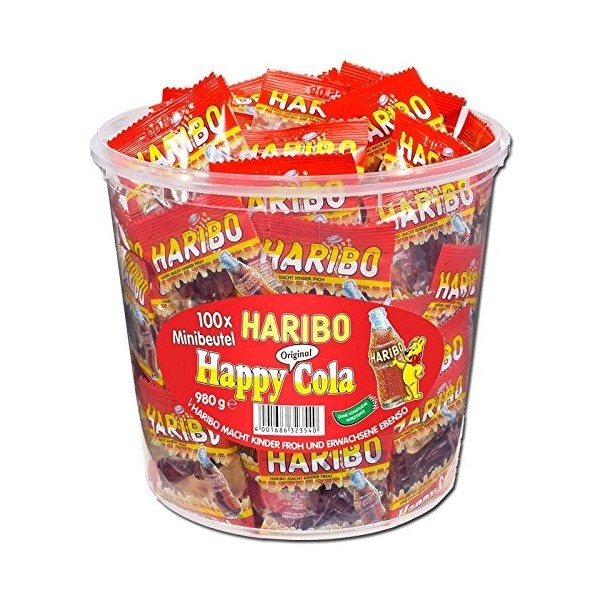 Haribo Happy Cola mini-sac 100 piéces