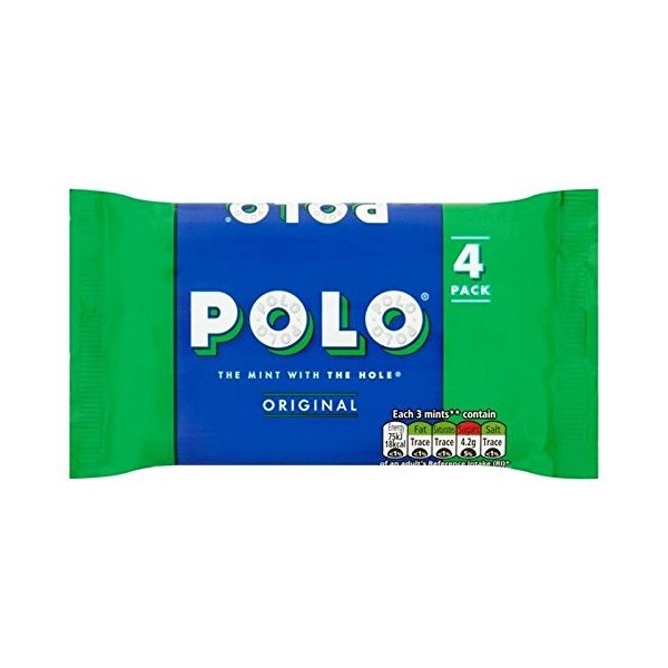 Tube De Polo De Menthes Originaux 4 Pack 136G Paquet de 6 