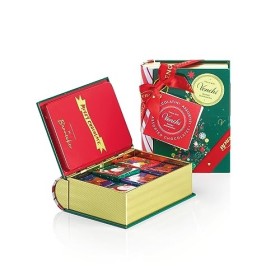 Venchi - Collection de Noël - Mini Livre Vert avec Chocolats Napolitain assortis, 129&nbsp;g - Idée cadeau - Sans gluten