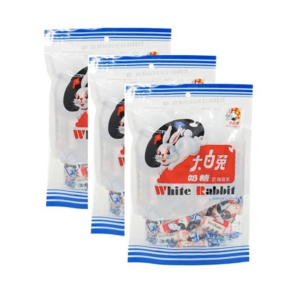 Food Sanctuary Lot de 3 bonbons crémeuses en forme de lapin blanc 108 g