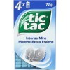 Tic Tac Tic Tac menthe extra fraiche - Le paquet de 4 étuis, 72g