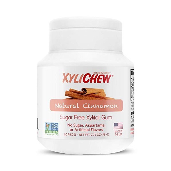 Xylichew 100% xylitol jars chewing-gum - non ogm, sans gluten, aspartame, et la gomme sans sucre haleine -bad et bouche sèche