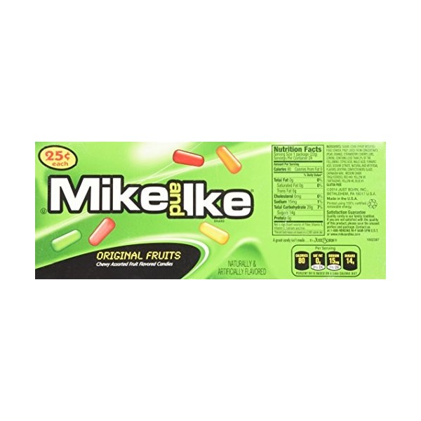 Mike and Ike Original Fruits 1 Box of 24 - .78oz Individual Packs 