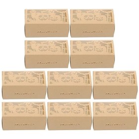 Didiseaon 50Pcs Halloween Candy Box Halloween Trick Or Treat Goodie Boxes Citrouille Cookie Bonbons Conteneurs Halloween Part