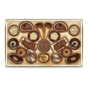 Lindt Chocolat - Pralines très fines | 2 x 200 g | Boîte de 20 chocolats en 10 délicieuses variétés avec et sans alcool | Cad