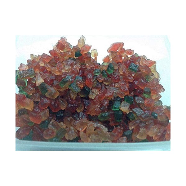 MELONS CONFITS TRICOLORES EN CUBES 500 GR