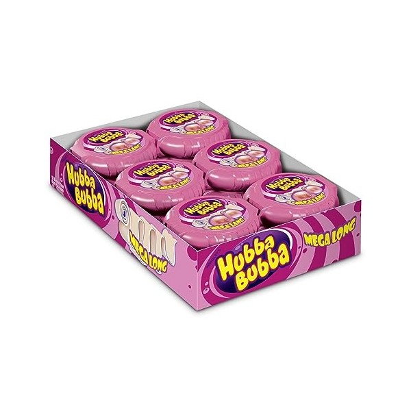 Hubba Bubba - Chewing-gum Fancy Fruits - 12 paquets de 56g - 672g