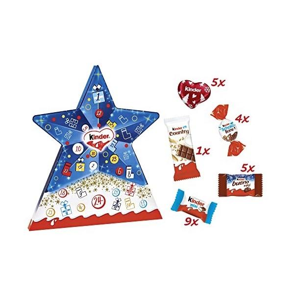 Kinder Calendrier étoile - La boite de 149g