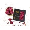 Mughe Gourmet - Boîte cadeau de loukoums turcs Premium 360g - 25pc, pistache avec pétales de rose comestibles, saveur grenade
