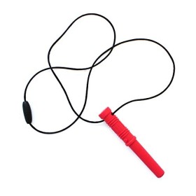 ARKs Bite Saber Chew Necklace Soft & Chewy for Mild Chewing Only - Red by ARK Therapeutic