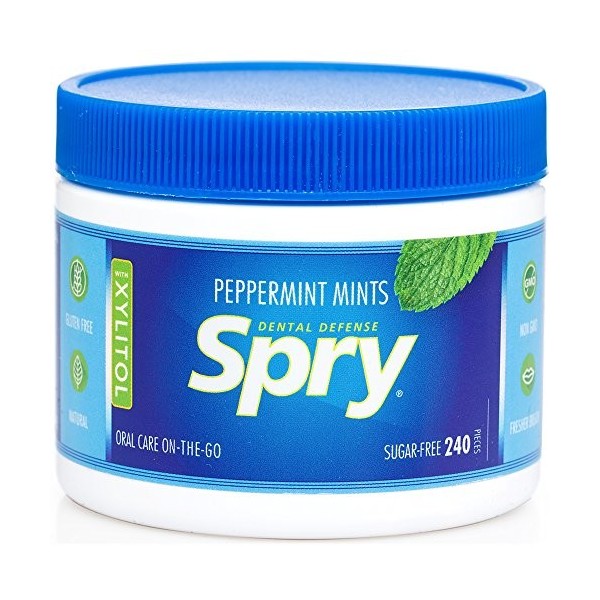 Xlear Spry Power Peppermint Mints, 240-Count by Xlear by Xlear