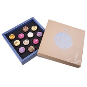 Square maxi - Assortiment cupcakes en chocolat - Idée Cadeau - offrir du chocolat - Saint Valentin - Pâques - Noel - Annivers