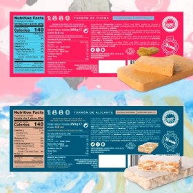 1880 Pack Noël Sinestesia Touron de Jijona 250 g + Touron dAlicante 250 g 1 Unité