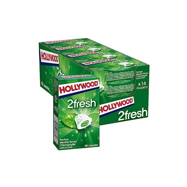 Chewing gum chlorophylle 2 Fresh HOLLYWOOD - 16 x 22 g