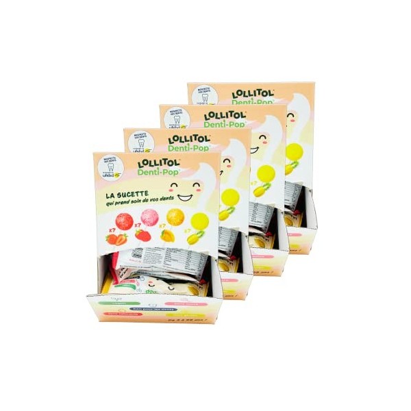 Sucettes Sans Sucre - Lollitol - Box Découverte, Saveur Fraise, Framboise, Mangue & Ananas - La Confiserie qui Allie Gourmand